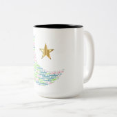 ラマダン月のカラフル ツートーンマグカップ (正面右)