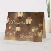 ラマダン絵画ランプ カード (正面)