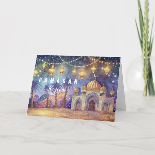 ラマダン葉書の幻想的な夜 シーズンカード (正面)