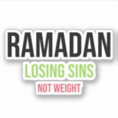 ラマダン負ける罪ではなく重み シール (正面)