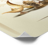 ラマダン青銅ランプ、提灯、月 ポスター (角)