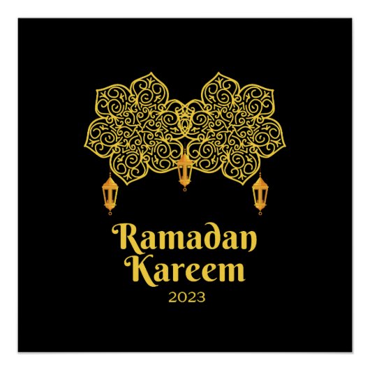 ラマダン・カレムの意味 – Eid Mubarak 2023 ポスター (正面)