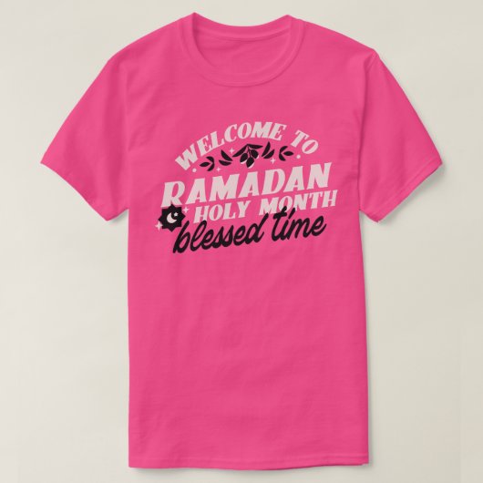ラマダン・カレムEid Mubarakムスリムイスラム教3 Tシャツ (デザイン正面)