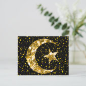 ラマダン・カレームの月と星 ポストカード (スタンド正面)