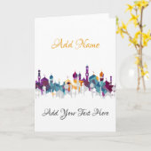 ラマダン カード (黄色い花)