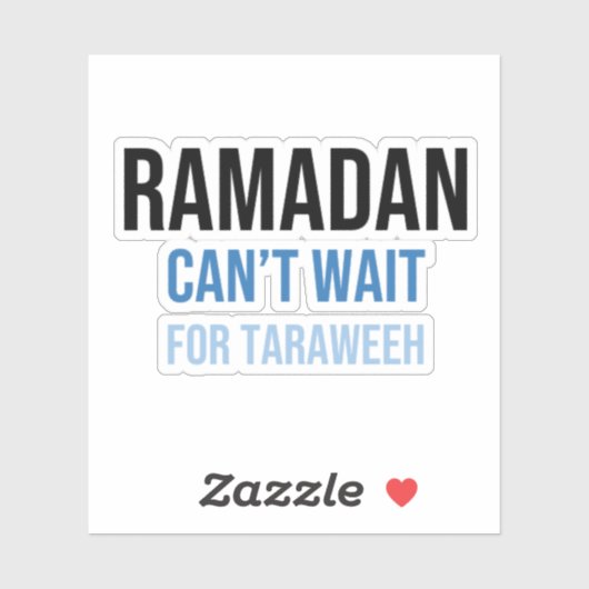 ラマダン：タラウィーは泣けない シール (シート)