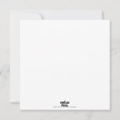 ラマダン・ムバラクのカード 案内状 (裏面)