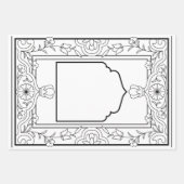 ラマダン・ムバラクのジャンボカラーリングページ ラッピングペーパーシート (正面2)