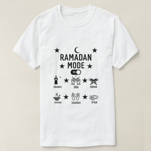ラマダン・ムバラクTシャツ Tシャツ (デザイン正面)