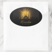 ラマダン 楕円形シール (バッグ)