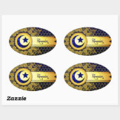 ラマダン 楕円形シール (シート)