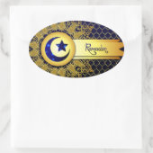 ラマダン 楕円形シール (バッグ)