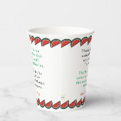 ラマダーンにおける断食明けのデュアーと無料のイフタール 紙コップ (右)