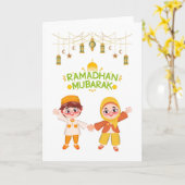 ラマダーンのグリーティングカード カード (黄色い花)