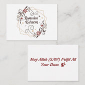 ラマダーンの祝福 装飾アート - エレガント ノートカード (正面/裏面)