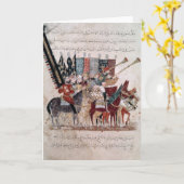 ラマダーンの端のお祝い カード (黄色い花)