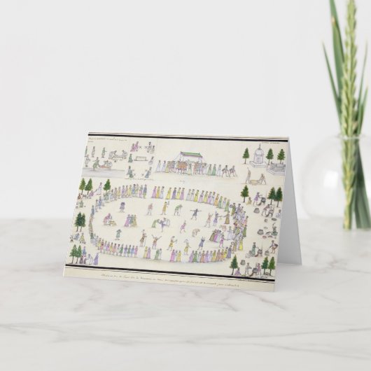 ラマダーンの端を含むイスラム教のフェスティバルからの カード (正面)