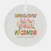 ラマダーンの装飾、いらっしゃいませ ガラスオーナメント (裏面)