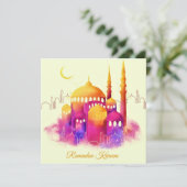 ラマダーンウォーターカラー金ゴールドモスククレセント シーズンカード (スタンド正面)