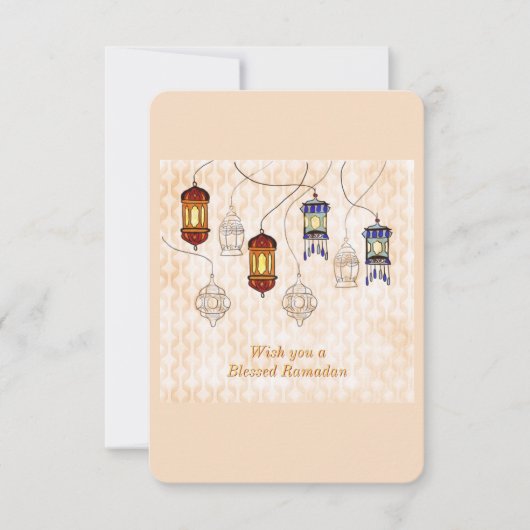 ラマダーンムバラクの挨拶状 カード (正面)