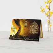 ラマダーンムバラク(完全に飾られる!) カード (黄色い花)