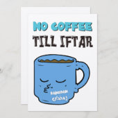ラマダーン断食コーヒーはイフタールまでお待ちください面白いミーム シーズンカード (正面/裏面)
