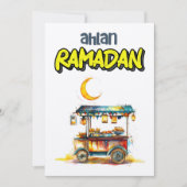 ラマダーン通りランタン付きフードカート 招待状 (正面)