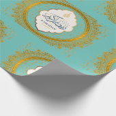 ラマダーン黄金の装飾的なアラビアのラッピング紙 ラッピングペーパー (角)