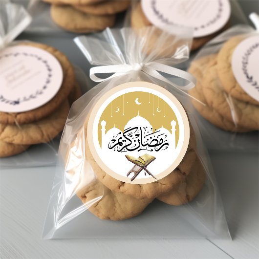 ラマダーン・カリーム書道ステッカー ラウンドシール