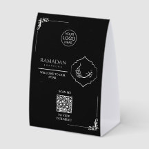 ラマダーン カリーム イフタールQRコード テーブルサイン | カスタム 
