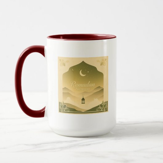 ラマダーン・カリーム 三日月とランタン マグカップ (左)