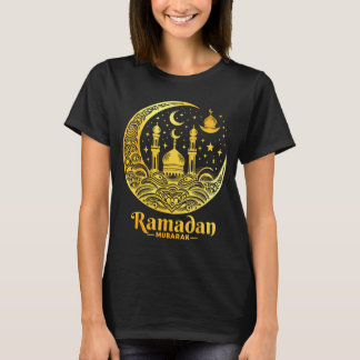 ラマダーン・カリーム 断食のご清栄を ラマダン・ムバーラク イスラム教 Tシャツ