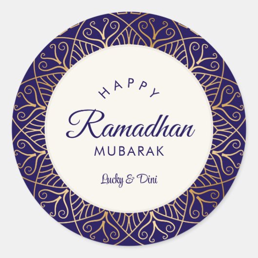 ラマダーン・ムバラク海軍とゴールデンマンダラ ラウンドシール (正面)