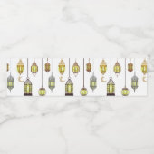 ラマダーン・ムバラク オリエンタル・アラベスク ランタン デコレーション ペットボトルラベル (シングルラベル)