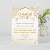 ラマダーン・ムバーラクの招待状 - エレガントな家族のイフタール 招待状 (スタンド正面)