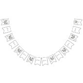 ラマダーンKareemのアゲハチョウのパーティーの旗布の旗 バンティングフラッグ (全)