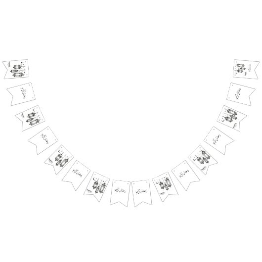 ラマダーンKareemのアゲハチョウのパーティーの旗布の旗 バンティングフラッグ (全)