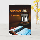 ラマダーンKareemのイスラム教のイスラム教の挨拶状 カード (黄色い花)