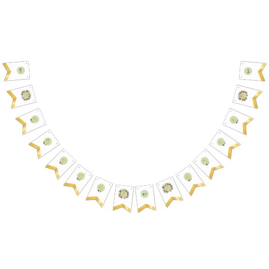 ラマダーンKAREEMの花柄 バンティングフラッグ (全)