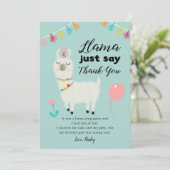 ラマテーマ誕生日 サンキューカード (スタンド正面)