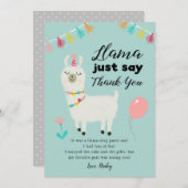 ラマテーマ誕生日 サンキューカード (正面/裏面)