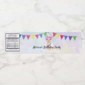 ラマディヴァハッピーバースデーデザイン パーソナライズされた ペットボトルラベル (シングルラベル)