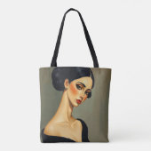 ラマドモワゼルクロスボディバッグ-ヴィンテージ トートバッグ (裏面)