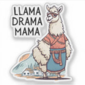 ラマドラマママ シール (正面)