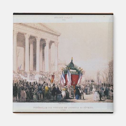 ラマドレーヌの犠牲者の葬儀 マグネット (正面)