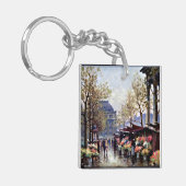 ラマドレーヌの花市場パリ キーホルダー (正面左)