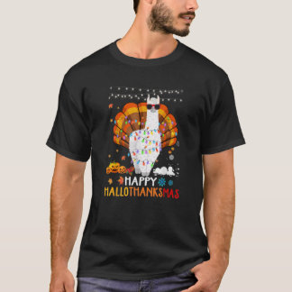 ラマハッピーハロサンクスハロウィーン Tシャツ