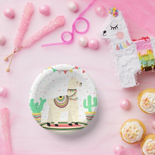 ラマバースデーパーティー紙プレート ペーパーボウル (パーティー)