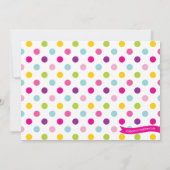 ラマパジャマバースデーパーティー-フォト招待状 招待状 (裏面)