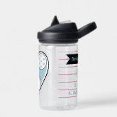 ラマパジャマブルーハート ウォーターボトル (左面)